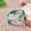Nhẫn mã não thủy sinh phong cách dành cho cả nam và nữ, sang trọng và thời trang