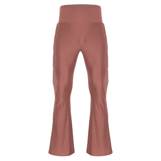 Yhong Nam Tua Rua Hồng Quần Vintage Cao Cấp Chuông-Bottom Quần Cho Khiêu Vũ Sân Khấu Biểu Diễn Tiệc Chủ Đề