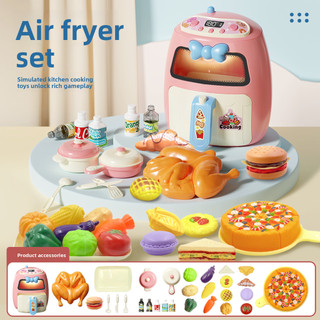Mini Air Fryer Dễ Thương Vui Chơi Nhà Mô Phỏng Phiên Bản Mini Thực Phẩm Trẻ Em Nhà Bếp Handmade Đồ Chơi diy