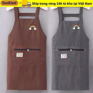 Tạp dề Barista chống bẩn SUNKISSD, Tạp dề nhà bếp chống mài mòn gia đình, Nhà hàng tạp dề thợ cắt tóc chống thấm nước gia đình