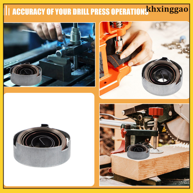 2 Chiếc Máy Khoan Báo Chí Phụ Kiện Thép Hợp Kim Trở Lại Lò Xo Chromeplate Băng Đô Quill khxinggao