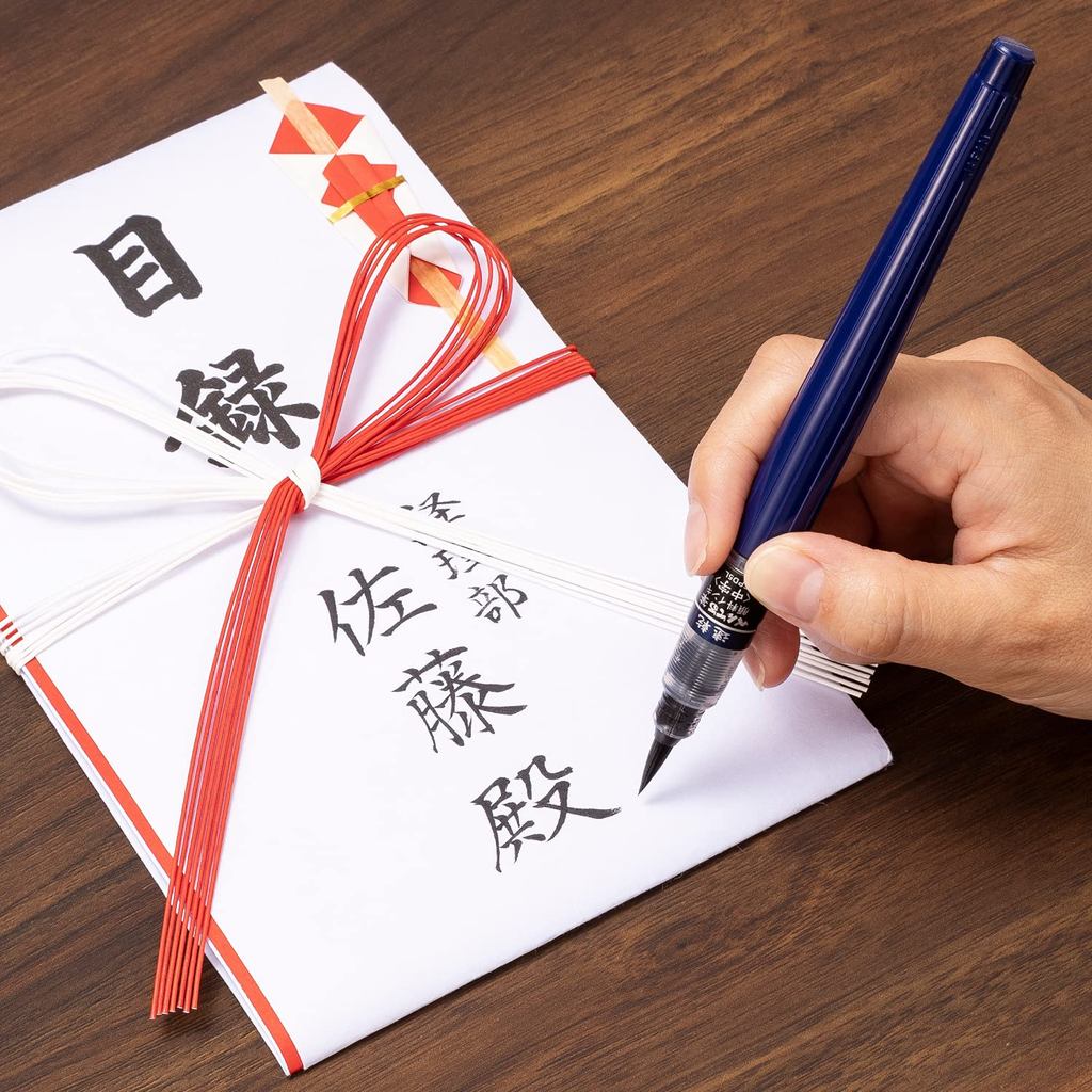 Pentel Fude Sokukan XFPD But Long Kho Nhanh Hon/Muc Den + Muc Nhat/Muc Pigment/Nhat Ban