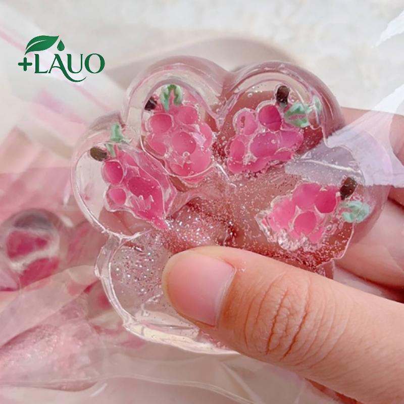 Springevenstar 1 Cái Móng Vuốt Mèo Mềm Mại Phục Hồi Chậm Giảm Căng Thẳng Bóp Đạo Cụ Bầu Trời Đầy Sao Mèo Lớn Paw Squishy Thần Tài Đồ Chơi Pinch Giải Nén Quà Tặng Springevenstar