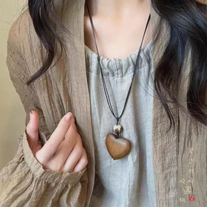 Mẫu Áo Len Dài Phong Cách Trung Hoa Zen Retro với Vòng Cổ, Thanh Lịch và Hợp Trend