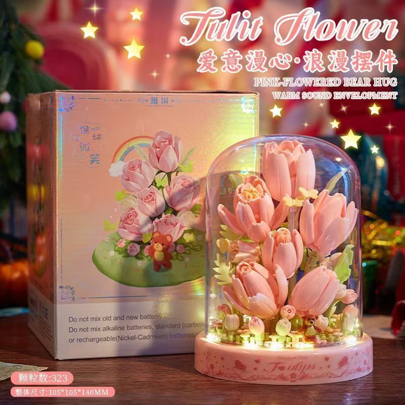 Khối xây dựng Khung ảnh lắp ráp Album ảnh Đồ trang trí hoa được bảo quản