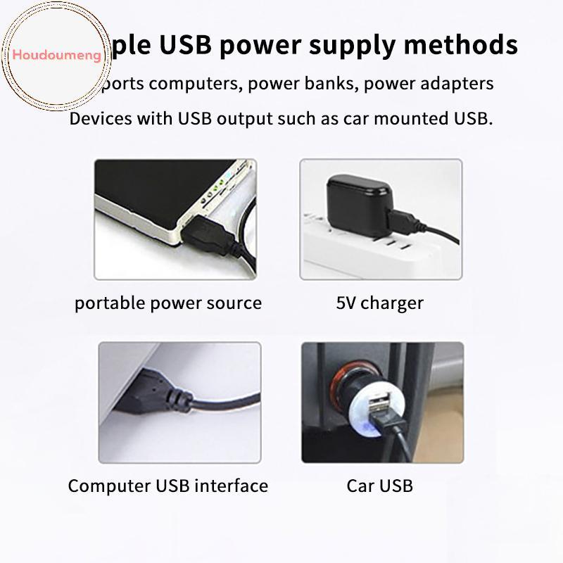 Hodou Xoay Được 4 Inch USB Để Bàn Mini Làm Mát Im Lặng Quạt Cho Văn Phòng Laptop Máy Tính Notebook PC Mùa Hè Máy Làm Mát Không Khí VN