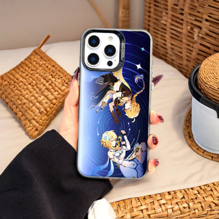 Ốp Lưng Iphone Phim hoạt hình thời trang Cho Iphone 7 xs xr 11 12 13 14 15 16 Pro Max Plus Genshin Impact Aether Lumine