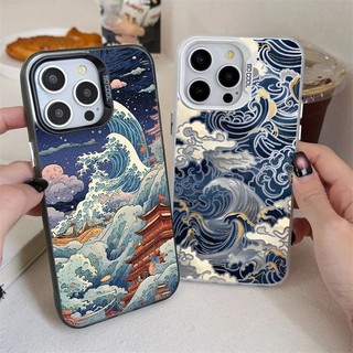 Vỏ mạ điện hình sóng Nhật Bản Bạc IMD cho OPPO Reno 15F 15 14 13 12 11 10 Pro 13F 11F 12F 8T 5G 10 Pro Plus 8 7 Pro 7Z 8Z Vỏ bọc giáp chống sốc cứng mờ