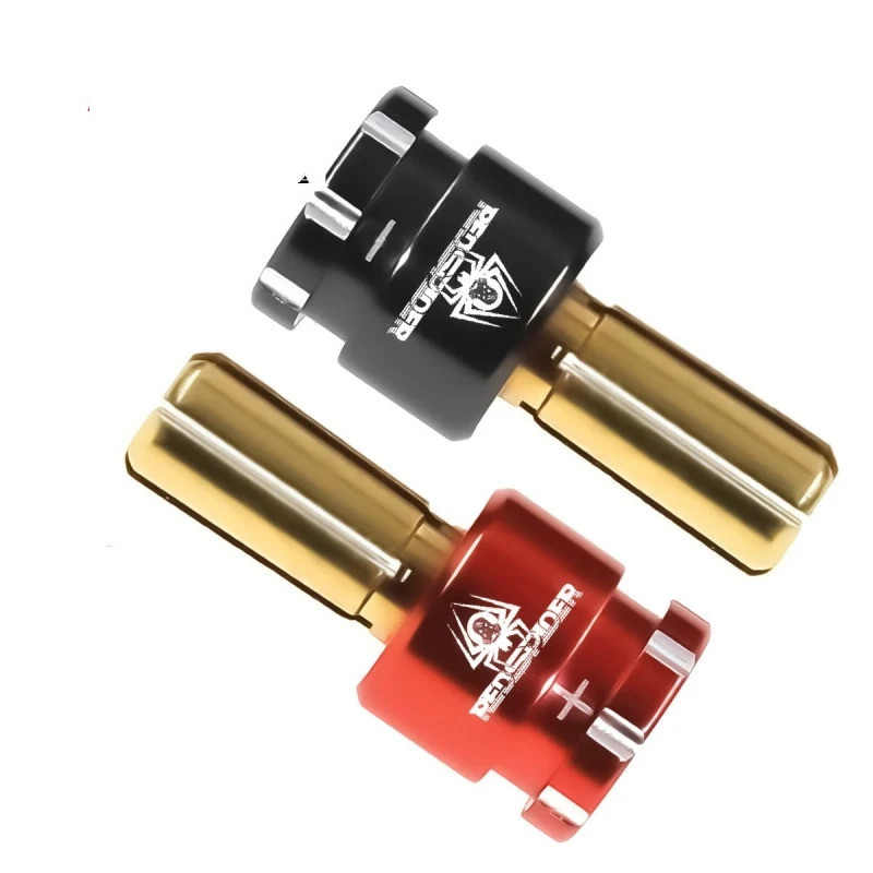 RS Red Spider Flat-Run Leo Núi Pin Banana Connector 90° Phích cắm đầu ra góc cho pin Lipo xe RC Phần DIY