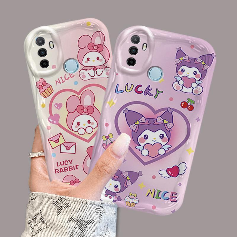 Vỏ Silicon Hoạt Hình Cho OPPO A53 A33 2020 A32 Điện Thoại Thông Minh 3D TPU Mềm Sanrio Kuromi Cặp Đôi My Melody Vỏ Điện Thoại Chống Sốc