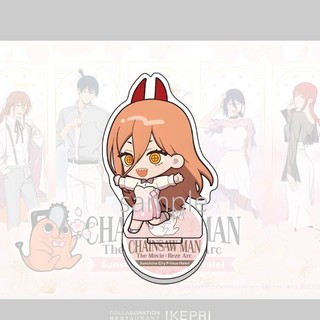 Mô hình Standee Anime Chainsaw Man trang trí bàn học Acrylic Figure Người Cưa Denji Makima Power Reze Aki Chibi
