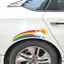 Sunshine Rainbow Xe Điện Dán Độc Đáo Sáng Tạo Cơ Thể Trầy Xước Khối Chống Thấm Nước Trang Trí Xe Máy Dán 26.3.26