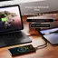 NAMA 1 5m Nylon Bện 2 Trong 1 Dây Chia Cho Điện Thoại Máy Tính Bảng Laptop Sạc Nhanh