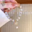 Vòng tay đính cườm Opal và mặt dây chuyền mèo thanh lịch - Sang trọng, đàn hồi