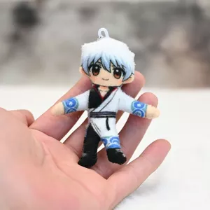 Gintama Sakata Gintoki 5cm Mini Sang Trọng Búp Bê Với Bộ Xương - Hoạt Hình Dễ Thương Móc Khóa Túi Điện Thoại Charm Ngón Tay Con Rối Sưu Tập Quà Tặng