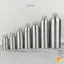 Chai Nhôm Bạc 30ml-250ml Có Nắp Vít Nước Hoa Mực Mỹ Phẩm Chai Nước Du Lịch Có Thể Đổ Lại Chai Mới