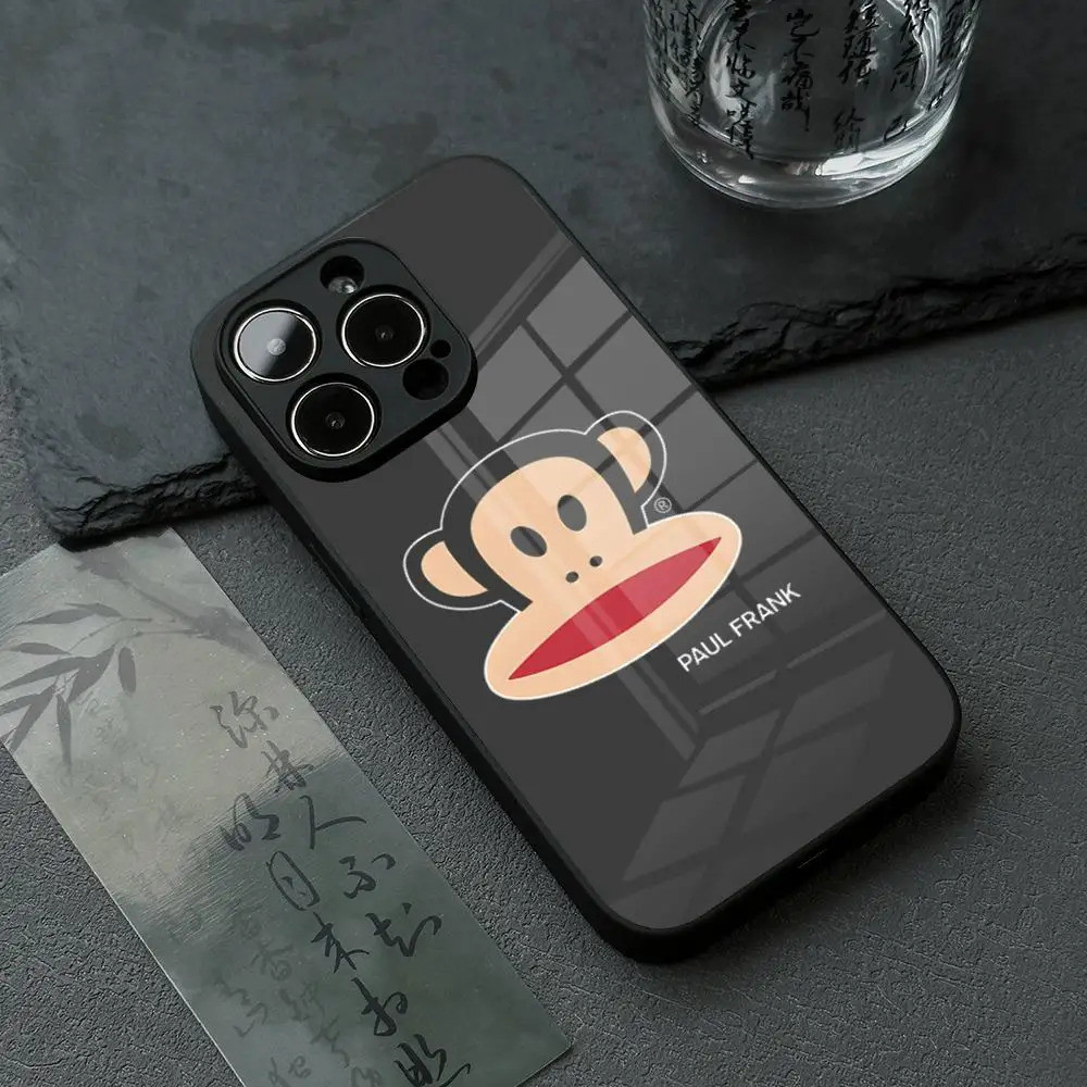 BK-2 P-Paul Ốp Điện Thoại F-Frank Dễ Thương Cho IPhone 17 16 14 Pro 15 13 12 Max 11 XR XS 6 Air 7 8 6s X Luxury Glass Cove