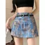 Váy denim lưng cao dáng A ngắn, thiết kế slim fit dành cho mùa hè