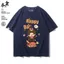 Quần Áo Monchhichi Áo Thun Ngắn Tay Phong Cách Nhật Bản cho Thanh Niên Mùa Hè