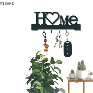 [FSBAKE] Hộp đựng chìa khóa hình "Home Love" có móc - Giá treo tường không khoan, Dụng cụ sắp xếp kim loại để trang trí phòng khách, Key Ra | Móc treo chìa khóa KCB
