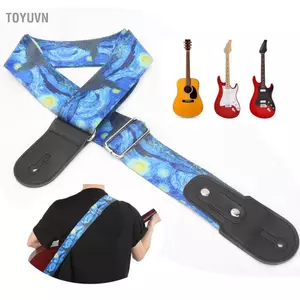 Toyuvn Dây đeo đàn guitar nylon họa tiết bầu trời Bass cho
