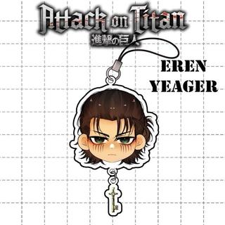 Phone Strap Anime Attack on Titan | Gantungan HP Akrilik Anime | Aksesoris HP - Eren