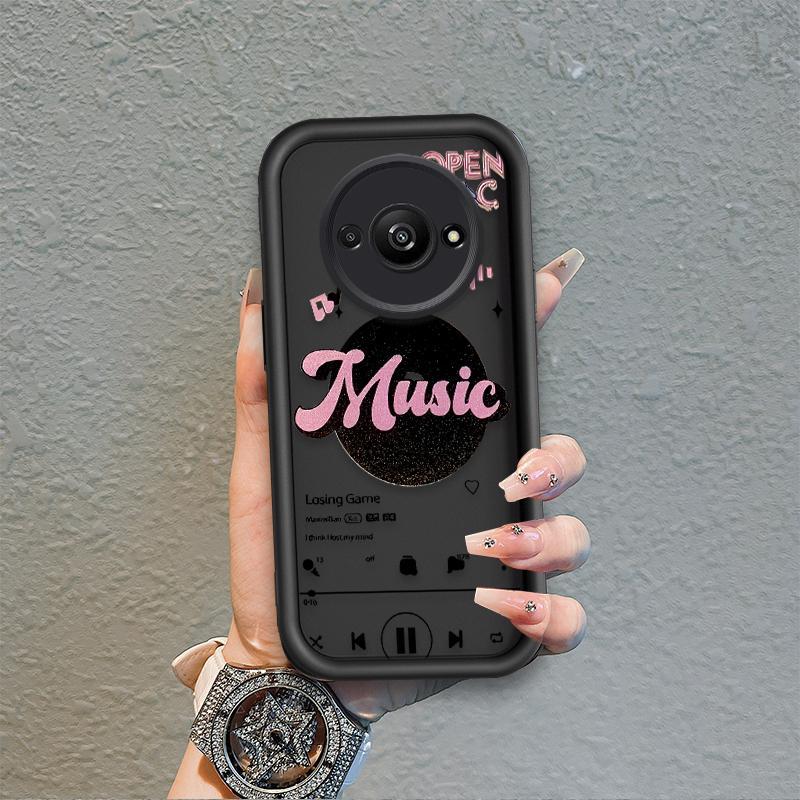 Ốp Lưng Cho Redmi A3 / POCO C61 4G Hoạt Hình Silicon Mềm Ốp lưng TPU Like Music girl Angel Eye Chống Sốc Ốp Lưng
