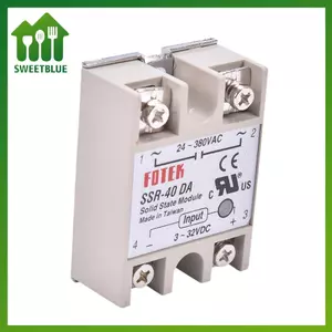 SWEET Rơle trạng thái rắn công nghiệp SSR 40A có cờ bảo vệ SSR-40DA 40A DC điều khiển AC n