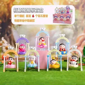 Crayon Shin-Chan Swing Series Sáng Tạo Ming Hộp Búp Bê Hình Đồ Trang Trí Ngoại Vi Để Bàn Dễ Thương Quà Tặng Sinh Nhật 4.18