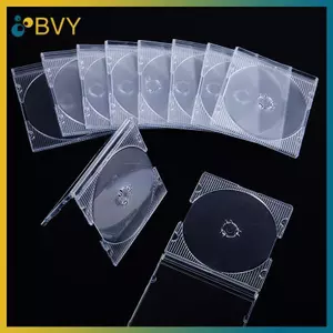 BVY 5 / 10 Chiếc Hộ Gia Đình Tiêu Chuẩn Đĩa Đơn Hộp Bảo Quản DVD Ốp Lưng CD Nhựa Trong Suốt Hộp CD Đĩa CD.