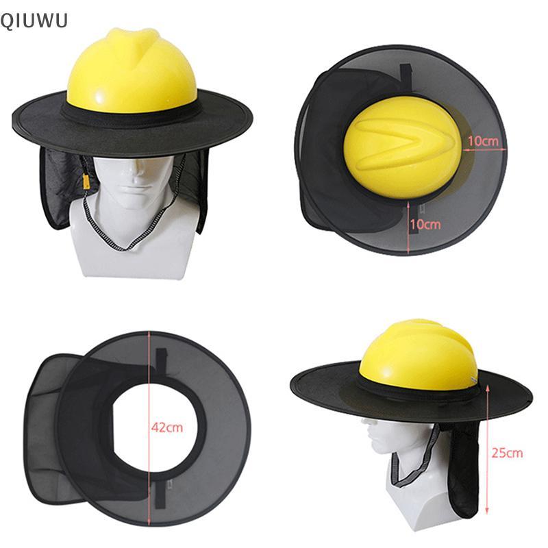 QIUWU Mũ Cứng Che Bóng Phụ Kiện Ngoài Trời Mũ Chống Nắng Mũ Cứng Xây Dựng An Toàn Phản Quang Mũ Cứng Bộ Chống Nắng Mùa Hè.
