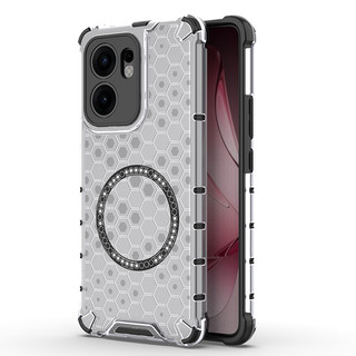 Ốp điện thoại từ tính tản nhiệt tổ ong cho OPPO Reno 13 13F 12 Pro Find X8 K12X Realme 14 13 Pro + C63 C61 Note 60 Vỏ bán trong suốt chống rơi