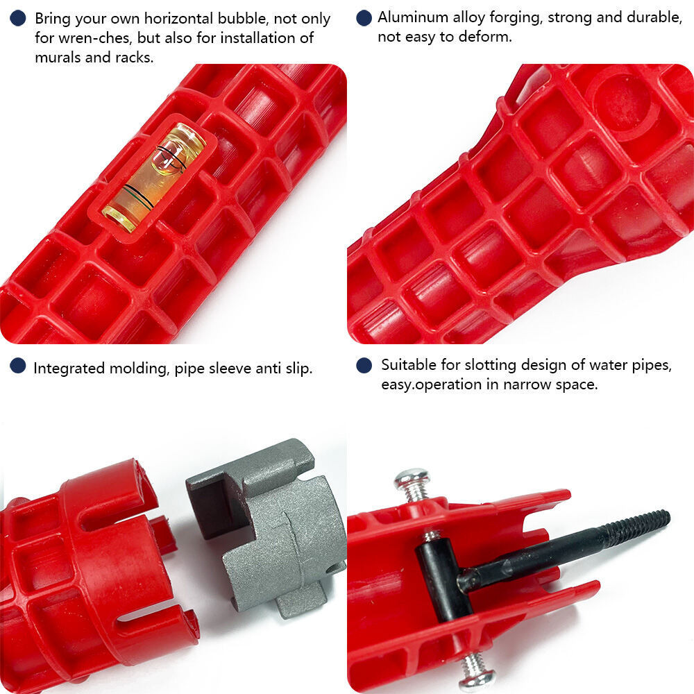 Dụng cụ tháo lắp vòi nước - Hiệu quả, Cờ lê đa năng, 8 trong 1, sửa vòi nước bồn rửa, dụng cụ tháo lắp vòi nước