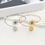 Vòng tay tay tay chống nắng cổ điển có thể điều chỉnh Yoo với đá ngọc lam tự nhiên và thiết kế mở cho các tùy chỉnh Phù hợp với các tòa nhà kim loại chắc chắn