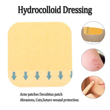 Miếng dán vết thương siêu mỏng Hydrocolloid Da nhân tạo Miếng dán Hỗ trợ giảm mụn Miếng dán giảm áp giúp chữa lành vết thương
