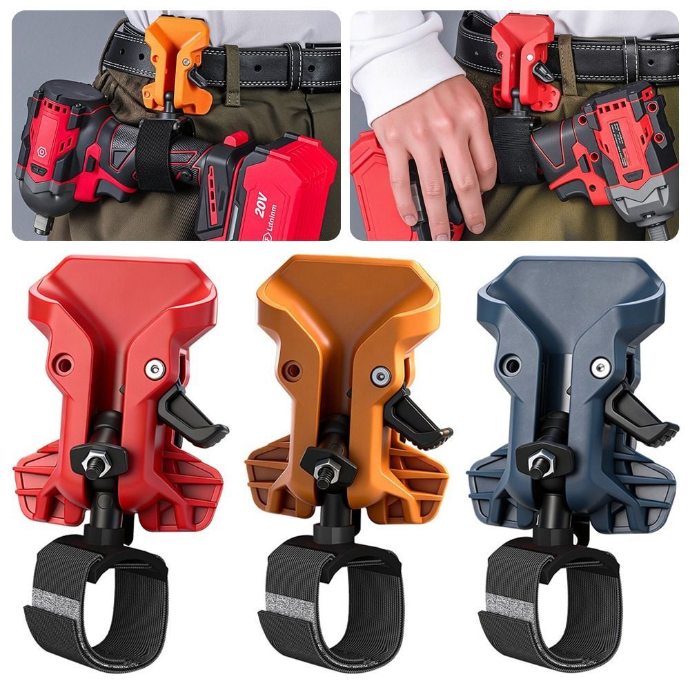 ITRUMPET Dụng Cụ Điện Treo Eo, Phát Hành Nhanh Kẹp Đai Giá Đỡ Máy Khoan Tự Khóa, Lưu Trữ Di Động Độ Cứng Cao Móc Nhanh Dụng Cụ Tổ Chức Đa Năng