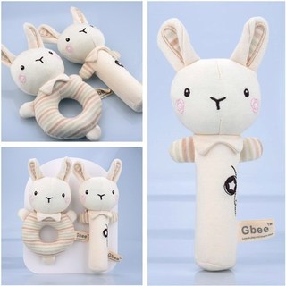 Gbee Cotton Hữu Cơ Trẻ Sơ Sinh Tay Quay Sơ Sinh Thoải Mái Búp Bê Bé 0-1 Tuổi Đồ Chơi Cho Bé Tay Lục Lạc