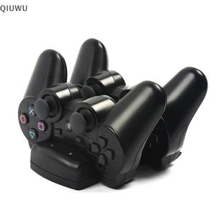 QIUWU Trạm sạc usb màu đen cho bộ điều khiển di chuyển playstation 3 ps3 .