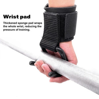 Móc nâng tạ dành cho nam và nữ Tập thể dục Cổ tay Nẹp Tăng cường Dây móc Hỗ trợ Quấn để nâng điện
