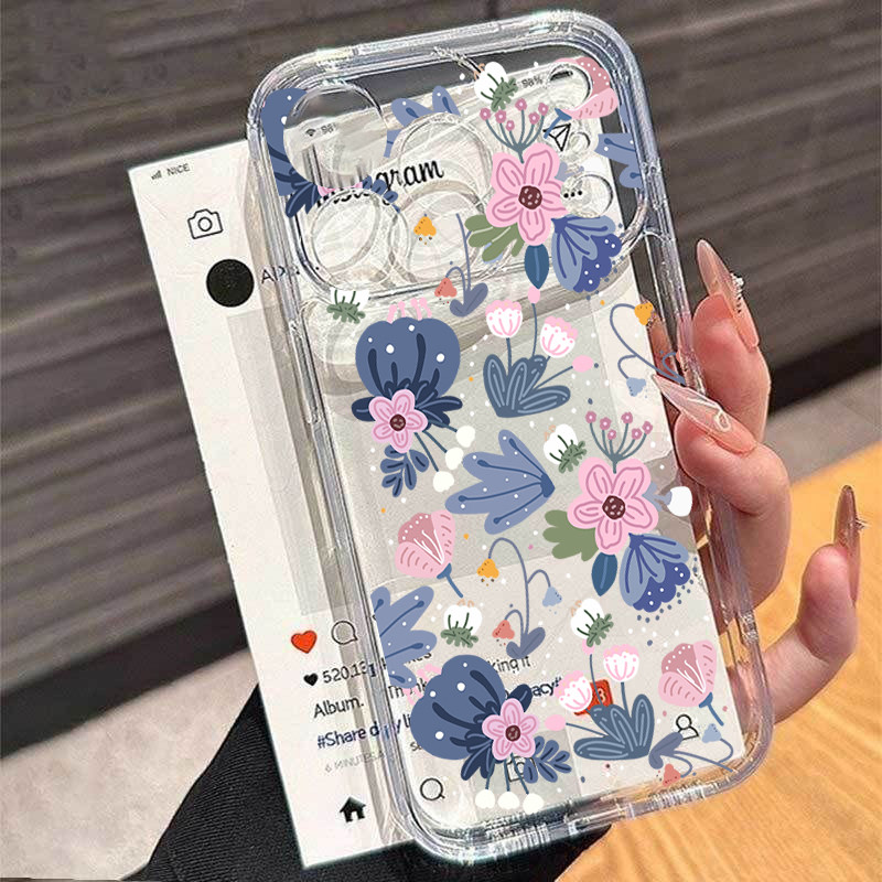 Vỏ Điện Thoại Họa Tiết Hoa Tulip Thời Trang Cho InfInix Hot 60 50 Note 50S 50 GT 20 30 Pro Smart 9 10 Plus Tecno Camon 40 Pro 5G Spark 30C Vỏ Silicon Hợp Thời Trang Trong Suốt