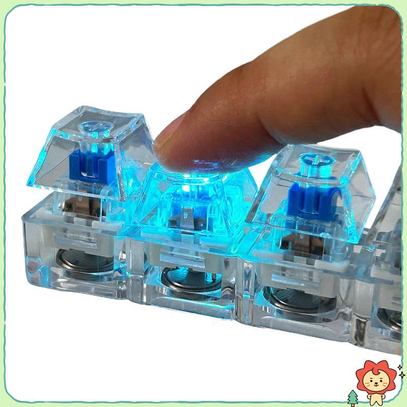 [Jielus] 4 / 9 Phím Bàn Phím Cơ Trục Máy Kiểm Tra Bàn Phím LED Chìa Khóa Giảm Căng Thẳng DIY Nút Keycap Móc Khóa Đồ Chơi Quà Tặng