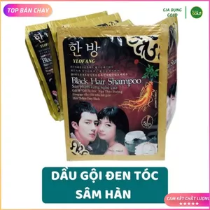 COMBO 40 Gói Dầu Gội Nhuộm Đen Tóc Black Hair Shampoo Hàn Quốc - không mùi hôi, không bám da đầu và không gây hại cho da