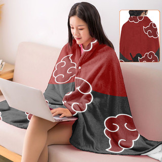 Logo Naruto Chăn Flannel in một mặt, Khăn choàng / chăn ngủ trưa, Món quà thiết thực cho bạn bè và gia đình.