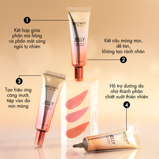 Kem má hồng và phấn mắt BROWIT Jelly Eyeshadow & Blusher