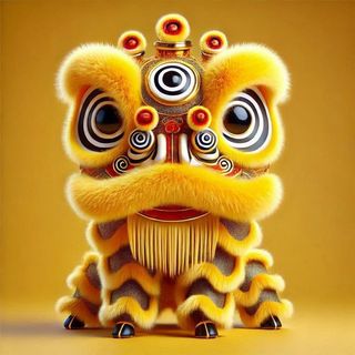 Móc khoá Lân Hồng May Mắn