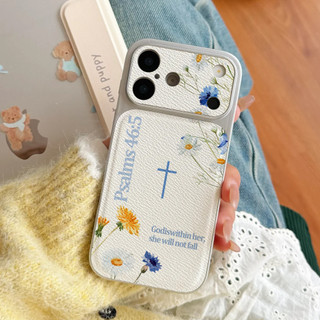 Ốp điện thoại God 's Plan cho iPhone 17 / 16 / Pro Max / 15Plus / 14 / 13 / 12 / 11 / Kết cấu da phủ kim loại Vỏ bảo vệ chống sốc và chống rơi