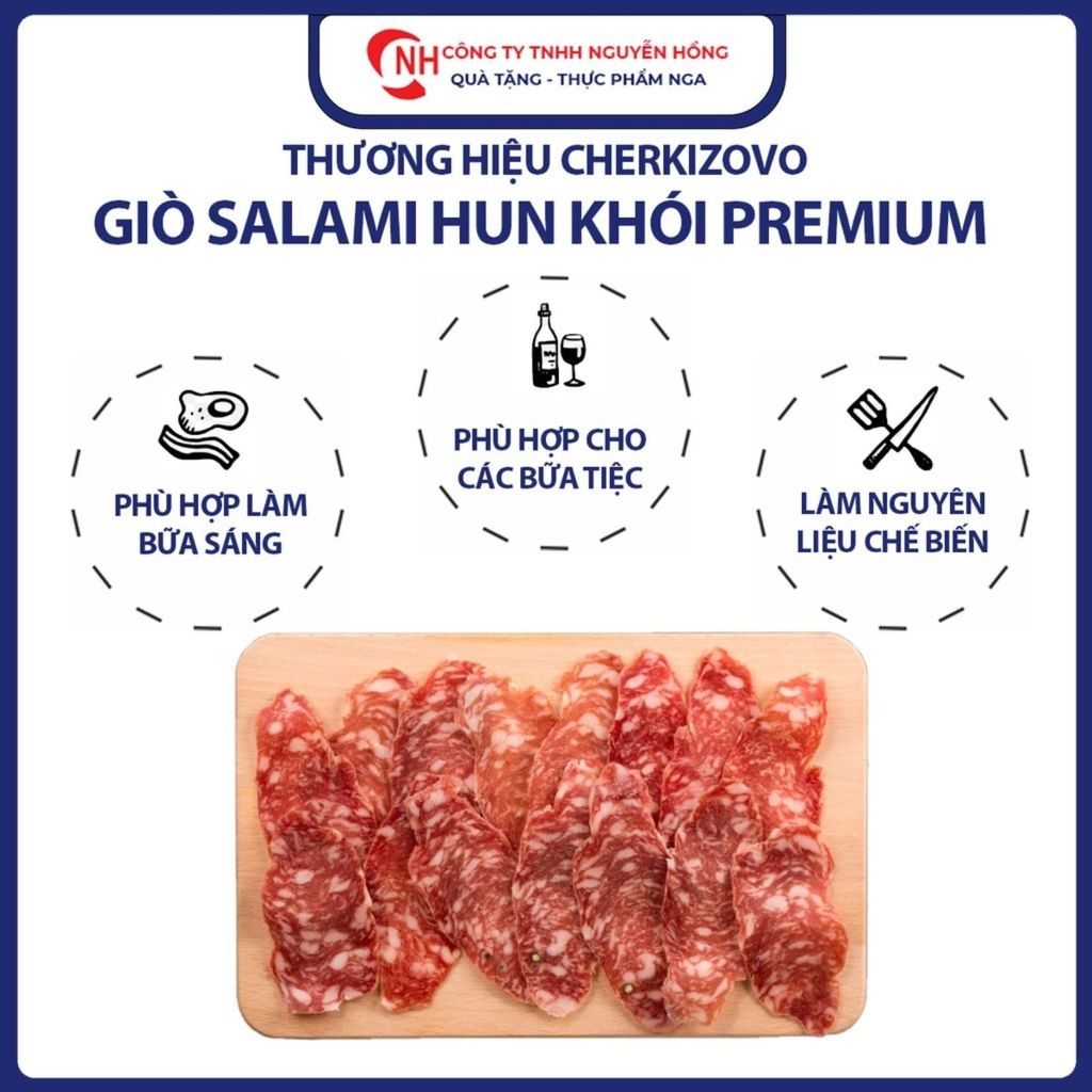 Salami xúc xích Nga Zobo Premium  300gr hun khói