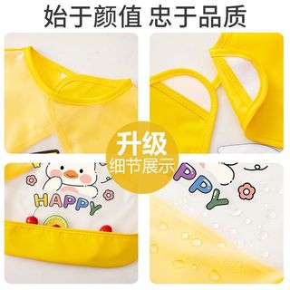 Yếm Ăn Cho Bé Chống Thấm Nước Mùa Hè Trẻ Em Quần Áo Chống Bẩn Nam Nữ Trẻ Em Không Tay Túi Cơm Cho Bé Quần Áo Bảo Vệ 4.3