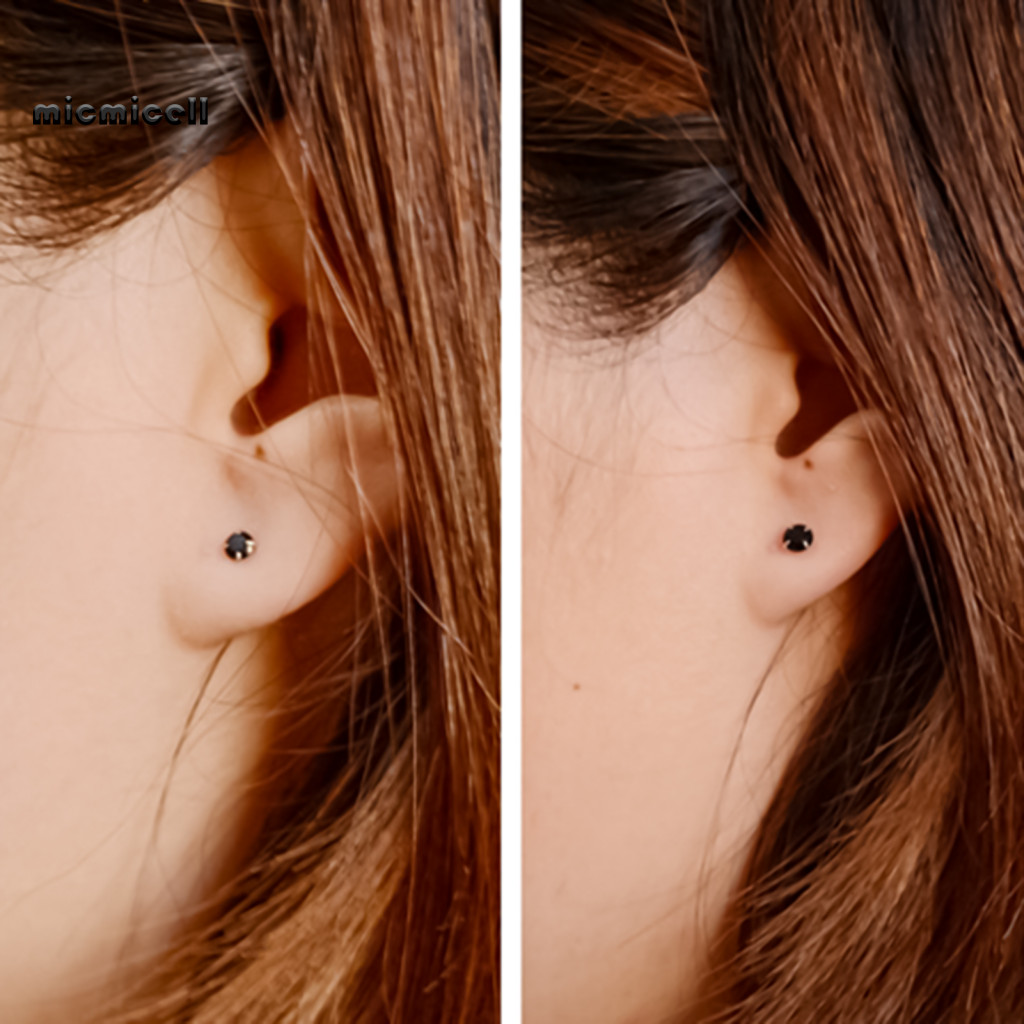 Bông Tai Kẹp Unisex Kim Cương Nhân Tạo, Nam Châm, Phù Hợp Cho Đám Cưới