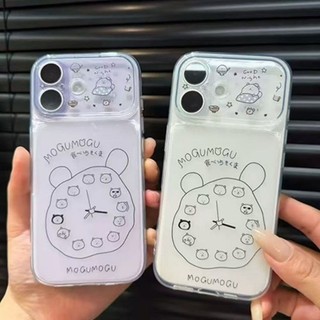 Phim Hoạt Hình Dễ Thương Gấu Báo Thức Trường Hợp Điện Thoại Cho iPhone 17 16 15 14 13 12 11 Pro Max X XR XS Max